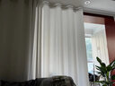 馨菲羽幻影纱窗帘纱帘透光不透人客厅阳台飘窗装饰白纱窗纱2025年新款纱 霜白色 宽1.0*高1.3挂钩促销一片装 实拍图
