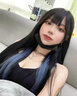 铂呐苓假发片彩色挂耳染挑染一片式无痕接发隐形中长发贴片仿真直发 蓝色系 55cm 挂耳染2条装【烟灰蓝变奶奶灰】 实拍图