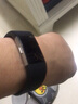 例米 适用Fitbit Charge 2代手环腕带 智能手表表带硅胶运动版 黑色 实拍图