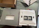 万级超五类网络面板 Cat5e类百兆网线插座二位双口86型面板电脑网络信息墙壁插孔 1-145015白色 实拍图