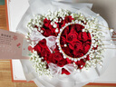浪漫季节鲜花速递同城配送红玫瑰花束表白女友生日礼物结婚纪念日全国花店 33朵红玫瑰-丝带点缀 今日达-【可预约送花时间】 实拍图