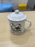 耐持复古陶瓷水杯怀旧陶瓷马克杯带盖茶杯老式个性创意水杯 保护媳妇 实拍图