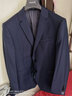 雅戈尔（YOUNGOR）西服男0100款单上衣西服套装男正装羊毛西服 藏青 L 175/100A 实拍图