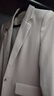 尚都比拉七分袖休闲西服小个子穿搭职业正装小西装外套女高级感 浅杏色 S 实拍图