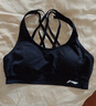 李宁（LI-NING）运动内衣女瑜伽健身文胸中强度支撑速干透气背心跑步 黑色 XL 实拍图
