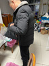 鸭鸭爸爸冬装羽绒服男中老年人加厚保暖羊羔毛领上衣新款中年男士外套 黑色 L /175 【建议115-130斤】 实拍图