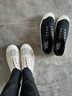 斯凯奇（Skechers）女鞋百搭一脚蹬休闲鞋平底舒适小白鞋时尚户外单鞋帆布鞋113821 实拍图