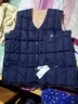 以撒保罗（YISABAOLUO）羽绒马甲男秋冬新款男坎肩男士中老年保暖老人内胆大码羽绒服夹克 859-藏青色-加绒款（不含羽绒） 3XL （150-170斤） 实拍图