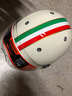 BEON摩托车头盔电动车3C认证男女四季儿童轻便半盔安全帽个性夏季透气 乳白红白绿/76号意大利 XL 实拍图