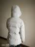 君羽反季羽绒服女中长款800高蓬白鹅绒连帽时尚加厚保暖鹅绒服女外套 霜灰 S （推荐100斤以下） 实拍图