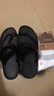 笠足典凉鞋男新款夏季凉拖鞋时尚休闲韩版潮拖舒适防滑沙滩鞋个性男士拖鞋 黑色 40运动码 实拍图