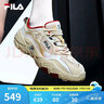 FILA 斐乐官方老爹鞋男女情侣鞋减震跑步鞋运动鞋掠夺者 2 【女款】米色/雨雾灰-AN 40 实拍图