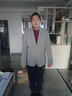 千纸鹤休闲抗皱小西服男春秋季新款休闲西装男外套易打理单西男 382 06C灰色 M 实拍图