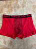 VindKan英国卫裤官方男士内裤男平角裤莫代尔中腰磁石大码透气男生裤衩头 3条红色 2XL （2尺4—2尺6） 实拍图
