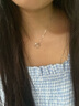 中国黄金（CHINA GOLD）银莫比乌斯环项链男女一对情侣款纪念生日618送女朋友老婆礼物 【京速达】莫比乌斯环项链【情侣款】 实拍图