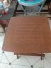 奕居（igiene） 小折叠方桌子正方形折叠桌餐桌楠竹吃饭桌简易家用阳台折叠桌 茶色折叠方桌60*60*59 单桌 实拍图