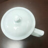 御嘉斋影青雕刻陶瓷杯办公茶杯大容量带盖纯手工水杯子马克杯可定制礼物 影青大业千秋办公杯 400ml 实拍图