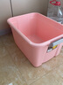 禧天龙塑料手提收纳箱家用整理箱搬家箱衣物玩具化书籍储物箱带把手 【高透白】5升 三个装 实拍图