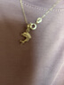 周六福珠宝 女款时尚Pt950海豚铂金吊坠 不含链PT042449 约1.1g 实拍图