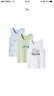 三枪三枪童装3枚装A类弹力棉中大童男女童学生打底背心 实拍图