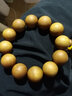 原木匠【推荐】金丝楠木手串 水波纹闪电纹龙胆纹阴沉木金丝楠手串乌木 黄料满金丝无水波 18mm*13颗(男士推荐尺寸) 实拍图