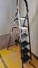 瑞捷纳 德国进口品质家用梯子折叠多功能伸缩加厚室内人字梯步梯 加厚升级安全卡扣-灰色六步梯 实拍图