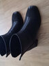 达芙妮官方真皮马丁靴女加绒2025秋冬新款法式粗跟短靴女气质瘦瘦靴子女 黑色【真皮系列加绒款】 40 实拍图
