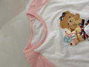 Classic Teddy儿童短袖男童T恤女童上衣夏季新款童装宝宝衣服半袖夏装1 哈喽女同色插肩梦幻粉 110 实拍图