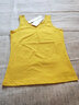 艾路丝婷背心女夏装新款纯色女士无袖衫打底衫吊带小背心TX6051 黄色 L 实拍图