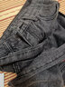 至涛 裤子男秋季牛仔裤直筒宽松加绒复古阔腿美式高街复古休闲长裤子 灰（皮带款） L ( 建议100-110斤可穿 ) 实拍图