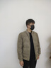 千纸鹤男装短款男士羽绒服新款商务休闲保暖防寒棒球领外套男爸爸冬装 01C卡其 2XL 实拍图