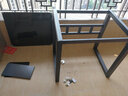 哆咔 电脑桌台式书桌家用简易学习写字桌钢化玻璃桌办公电脑桌 黑架+黑玻璃 80*60*75 实拍图