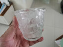 【六只装】波比熊啤酒红酒玻璃杯日式高颜值玻璃冰川杯ins风家用网红创意茶杯家用茶水红酒杯子威士忌酒杯 冰川纹玻璃杯小号300毫升【六只装】+杯刷 实拍图