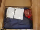 【11件套】罗蒙品牌西服套装男士高档订制商务修身西装男工作职业正装小西服男伴郎服装新郎结婚礼服外套 双扣黑色西服+衬衫+裤子 XL码(加8件礼品) 实拍图