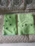 沐凡（mufan）浴巾毛巾男女加大加厚成人婴儿童卡通浴巾比纯棉柔软吸水毛巾伴侣 磨毛绿色（浴巾1条+毛巾1条） 280g 实拍图