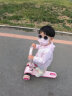 KinderKraft儿童滑板车1-2-3岁可坐可骑滑6宝宝溜溜车女童男童三合一滑滑车-马卡龙粉 晒单实拍图