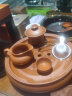 紫砂功夫茶具套装家用客厅小套简约潮汕陶瓷茶盘茶壶茶杯泡茶套装 10英寸纯红色茶具套装8小杯 实拍图