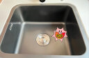 TOSO日本厨房小水槽单槽洗菜盆洗碗槽304不锈钢纳米洗手池吧台茶水间 黑纳米B套餐（圆形抽拉龙头） 450*400MM 晒单实拍图