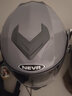 NEVA新国标B类头盔男揭面盔电动车头盔女双镜片冬季保暖全覆式安全帽 新国标星空灰-透明镜片 实拍图