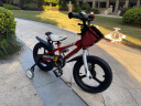 优贝（RoyalBaby）六一节礼物儿童自行车男女童车脚踏车 6岁-9岁 表演车18寸 红色 实拍图