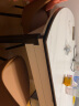 丰舍 餐桌 岩板实木餐桌椅组合现代简约家用小户型餐台可伸缩折叠饭桌 1.35米黑白色【雪山白岩板】 单餐桌 实拍图