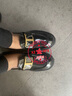 TOD'S【特惠6折】官方女士TIMELESS大T扣皮革乐福鞋高跟单鞋 黑色 37 实拍图