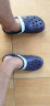 回力洞洞鞋夏季新款男款沙滩鞋透气拖鞋凉鞋 049 WXL-1066 深蓝色 43 实拍图