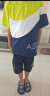 迈兜熊童装男童夏装套装新款夏季休闲儿童运动短袖t恤工装五分裤两件套9 绿色 130码适合身高115-125CM 实拍图