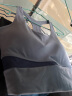 徽昂运动套装女瑜伽服跑步健身服速干衣拼色内衣短裤背心五分裤蓝L 实拍图