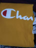 Champion夏季经典款印花草写LOGO圆领休闲运动T恤无性别冠军短袖男女情侣 黄色(偏薄） XL 实拍图