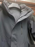 罗蒙（ROMON）户外冲锋衣男士三合一秋冬季加厚保暖连帽夹克男运动防风防水外套 V-A52-N2251-145藏青色 180/XL码 实拍图