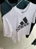 阿迪达斯 （adidas） 短袖男 24夏季运动服三叶草体恤休闲透气圆领半袖纯棉T恤上衣男 纯棉透气/白色/主图款 S 实拍图