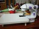 速都缝纫机家用迷你电动裁缝机台式脚踏机多功能全自动小型 有灯+33配件+扩展台+塑料勾尖 实拍图