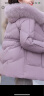 鸭鸭（YAYA） 妈妈冬装羽绒服女中长款中年外套洋气中老年人女装奶奶官方衣服 DYXD6B0080梦幻紫色 2XL 实拍图